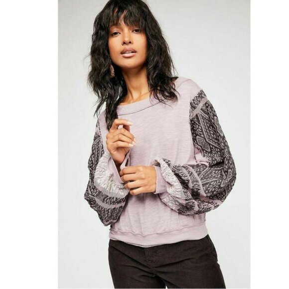 Free people We The Free Island Dream Blouse Balloon sleeve Top XS - Picture 1 of 8